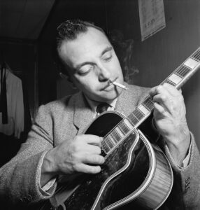 Gypsy jazz guitarist Django Reinhardt